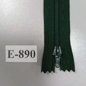 Молния брючная №4 20см E-890 зеленый , автофиксатор (50шт/уп)