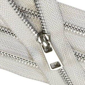 Молния металл титан №5 никель 95см два замка D165 светло — серый, шт