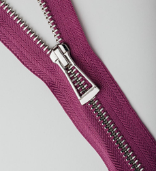 Молния металл титан №5 никель 18см н/р D291 темно-лавандовый, шт