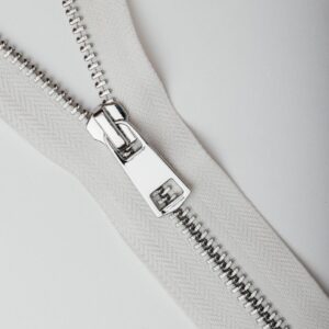 Молния металл титан №5 никель 110см два замка D501 белый, шт