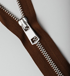 Молния металл титан №5 никель 65см разъем D568 шоколад, шт