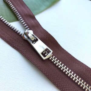 Молния металл титан №5 никель 75см два замка D868 кофе, шт