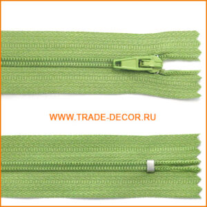 Молния юбочная 20 см, тип 3, цв.537 спаржа, автомат, шт