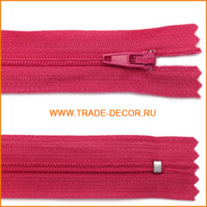 Молния юбочная 20 см, тип 3, цв.817 фуксия, автомат, шт